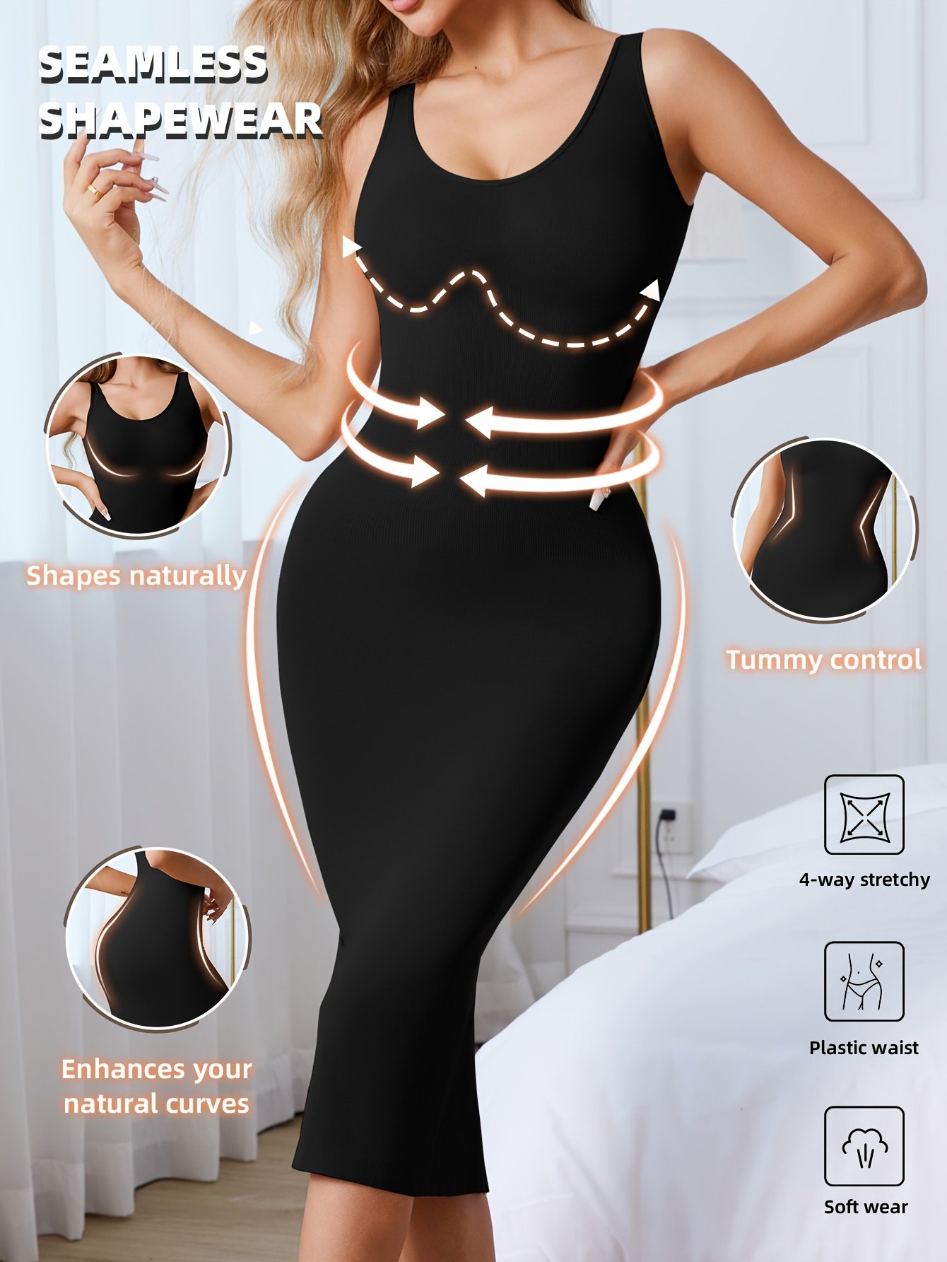 Women'S Body-Shaping Long Dress - Image 7