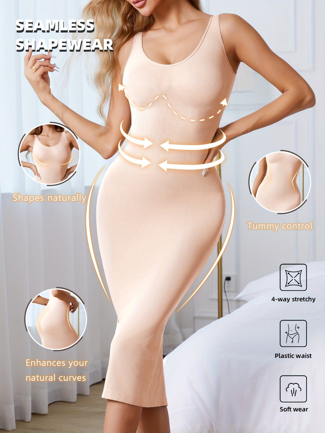 Women'S Body-Shaping Long Dress - Image 2