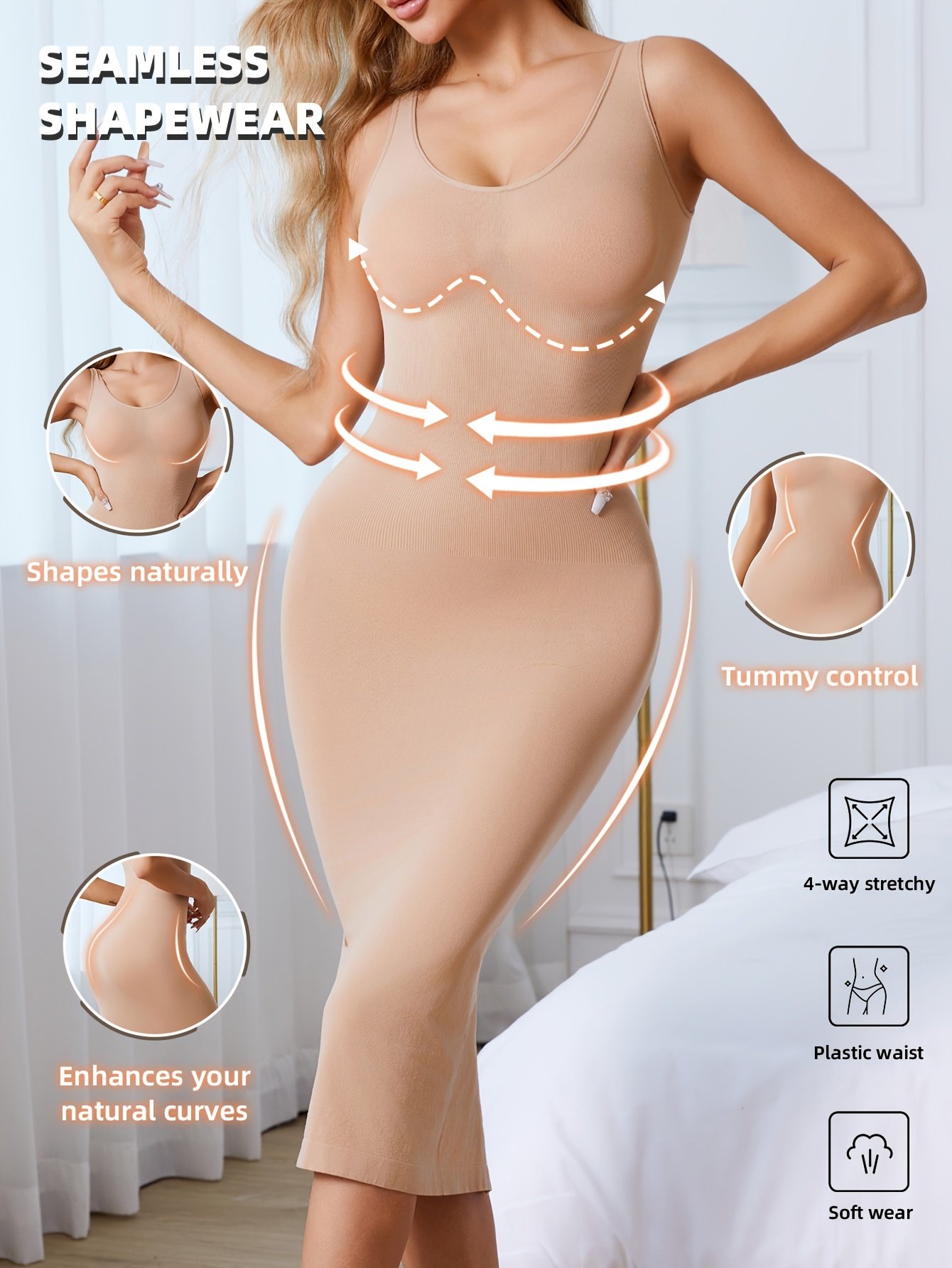 Women'S Body-Shaping Long Dress - Image 6