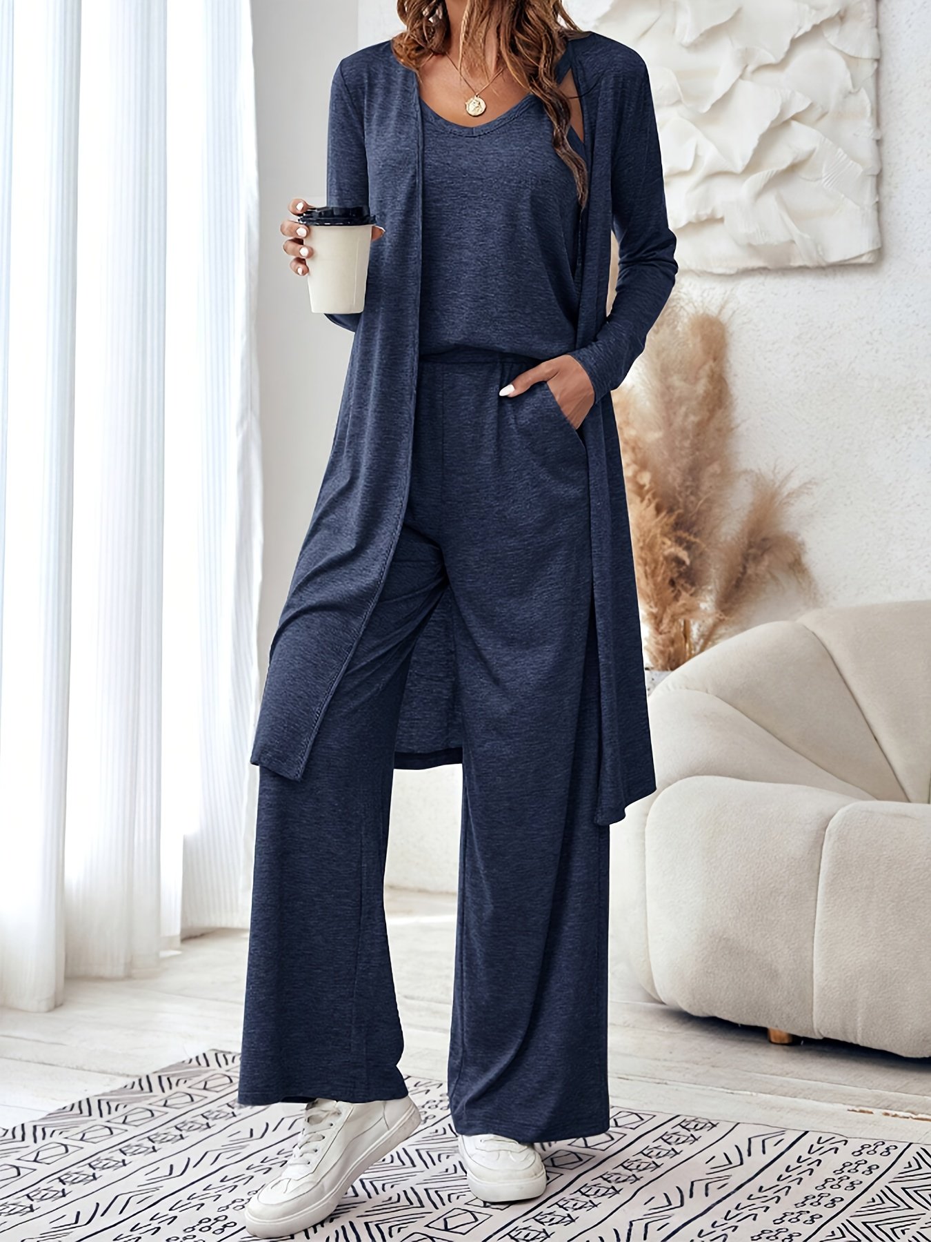 New Style Spring/Autumn Fashion wrap loung set