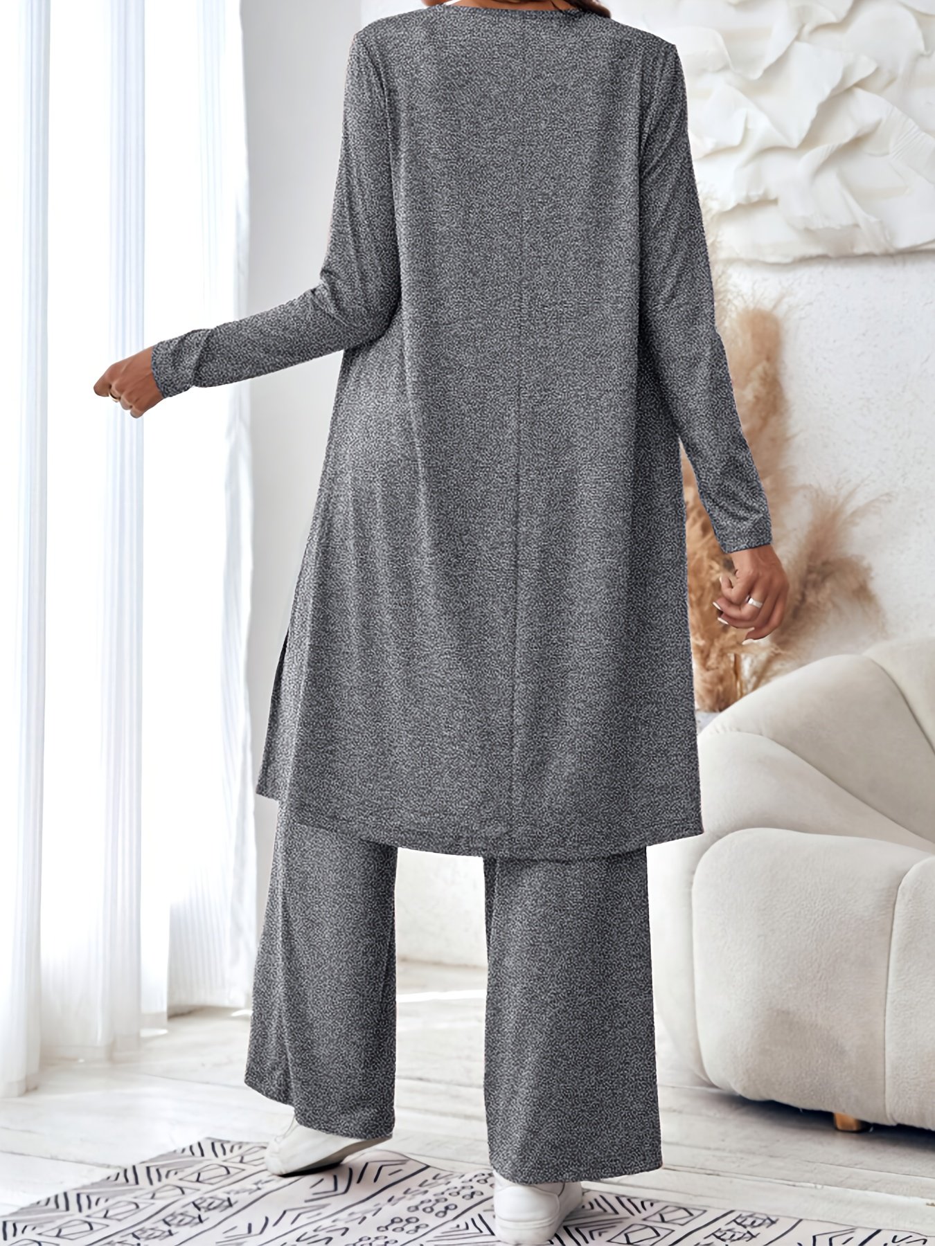 New Style Spring/Autumn Fashion wrap loung set - Image 6