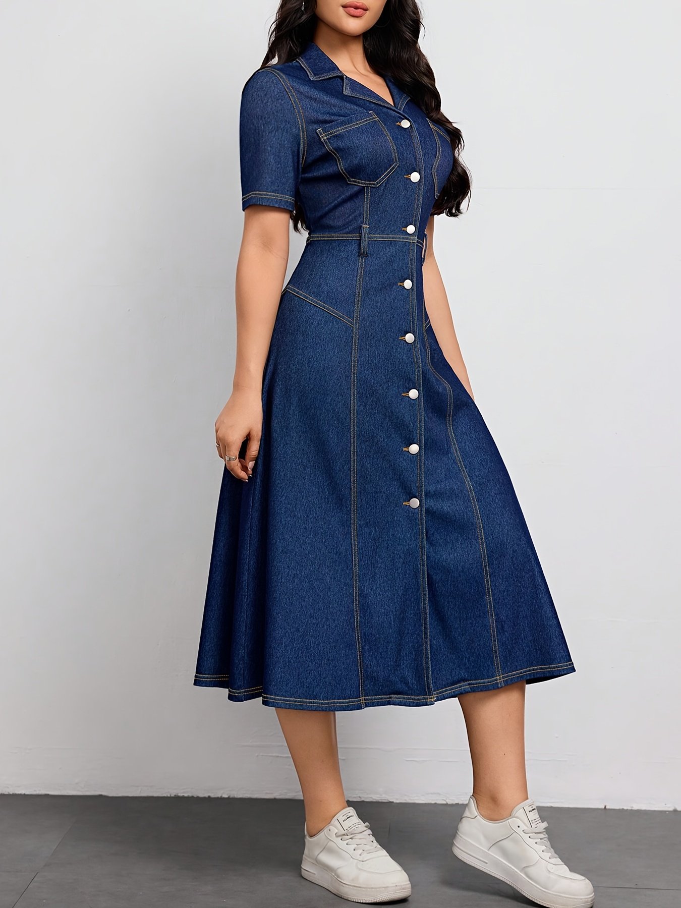 218666# Cross-border Women's Short Sleeve Dress - Image 6