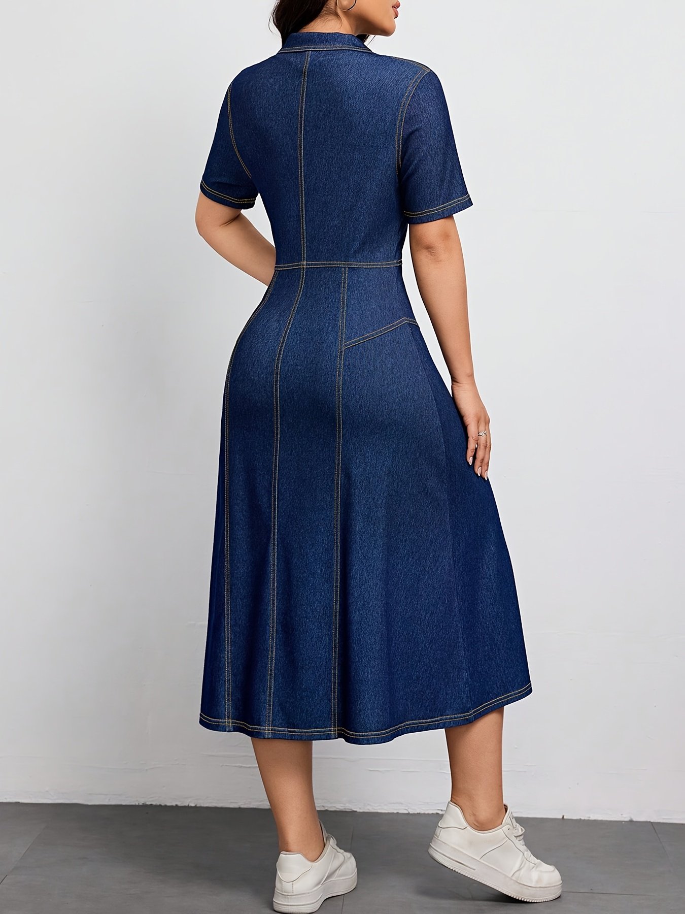 218666# Cross-border Women's Short Sleeve Dress - Image 2