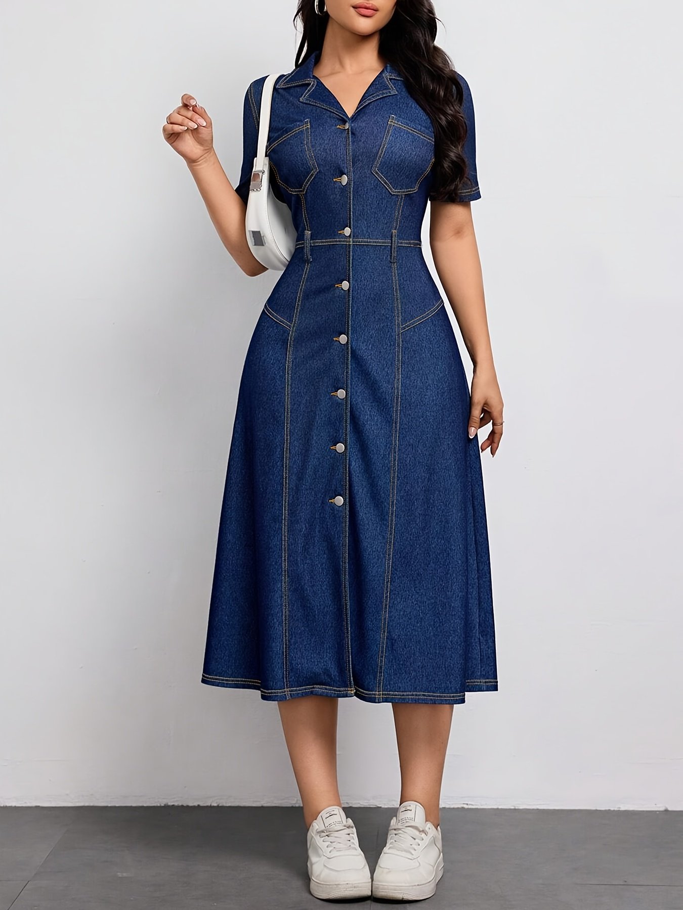 218666# Cross-border Women's Short Sleeve Dress - Image 3