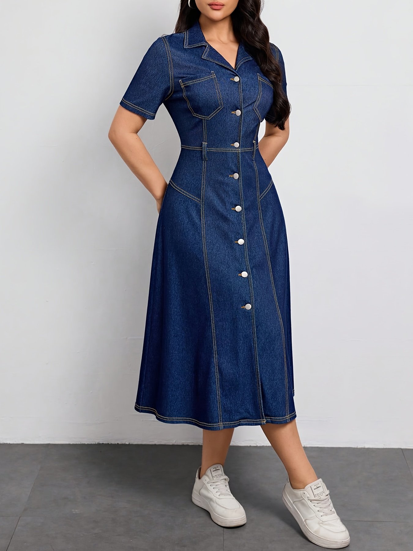 218666# Cross-border Women's Short Sleeve Dress - Image 5