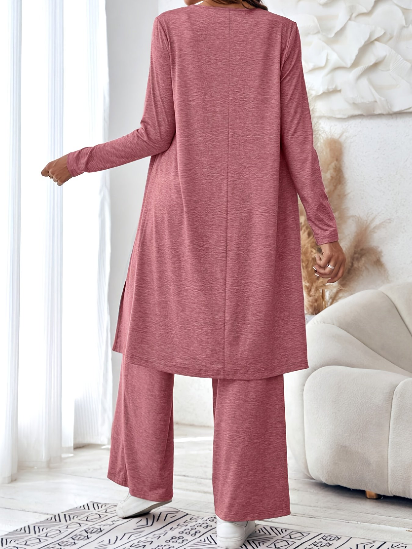 New Style Spring/Autumn Fashion wrap loung set - Image 4